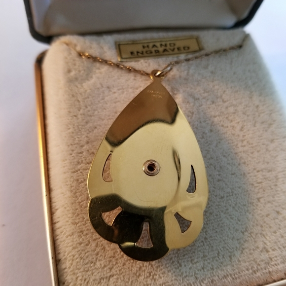 Vintage Theda necklace in box onyx gold filled nwt new old stock fill - Picture 9 of 12